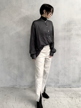 「Solace（ソレイス）のアイテム」を使った、yoshiさん（レディース・167cm）の秋コーディネート