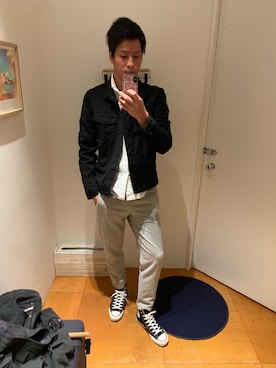Ron Hermanのデニムジャケットを使った人気ファッション