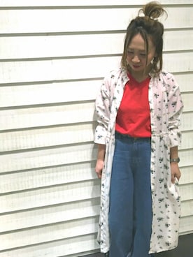 「アイテム（ワンピース/ドレス）」を使った、pucchinさん（レディース・148cm・30代）の春コーディネート