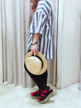 「スキッパーシャツ」｜pucchinさん（レディース・148cm）の春コーディネート