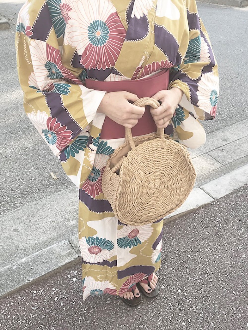 「花火大会、大人カジュアル、低身長、おしゃれさんと繋がりたい」｜「GRLのアイテム（浴衣、その他）」を使った、くれはさん（レディース・149cm）の夏コーディネートの1枚目の写真