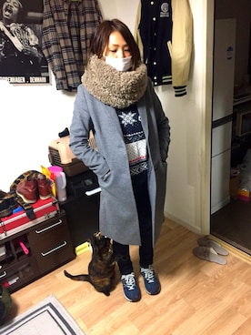 「Levi's Lady’s（リーバイス レディース）のアイテム」を使った、Naoto  Fruscianteさん（メンズ・168cm）の冬コーディネート