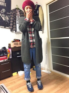 「Levi's Lady’s（リーバイス レディース）のアイテム」を使った、Naoto  Fruscianteさん（メンズ・168cm）の冬コーディネート