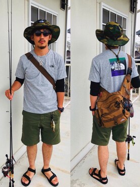Naoto  Frusciante使用（THE NORTH FACE）的時尚穿搭