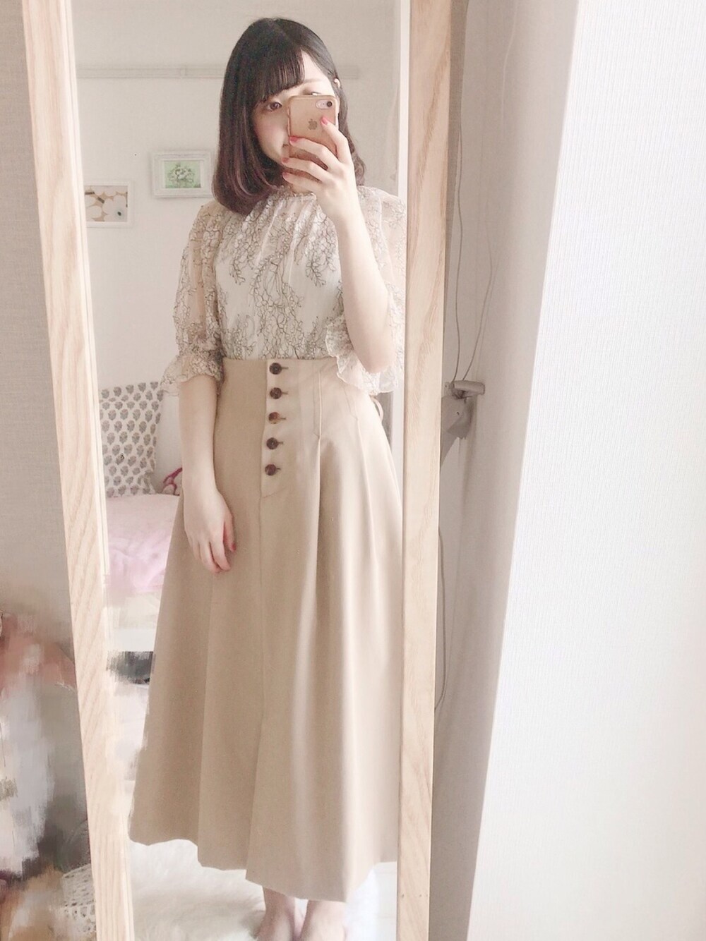 mystic - レースブラウス ニットキャミセット mystic - mystic レースブラウス ニットキャミセットの通販 by
