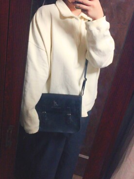 「Brandy Melville（ブランディメルビル）のアイテム（その他トップス、イエロー系）」を使った、もよ子さん（レディース・160cm）の秋コーディネート