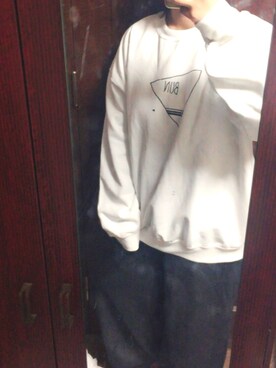 「無印良品（ムジルシリョウヒン）のアイテム（その他パンツ、グレー系）」を使った、もよ子さん（レディース・160cm）の秋コーディネート