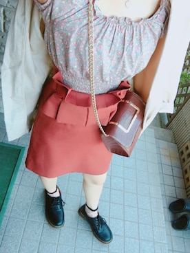 「archives（アルシーヴ）のアイテム（ジャケット/アウター）」を使った、らなさん（レディース・155cm）の夏コーディネート