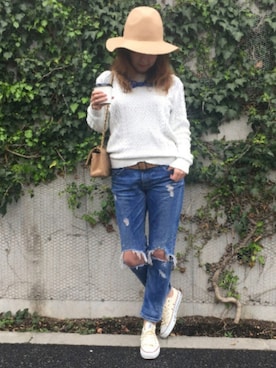 「wonder（ワンダー）のアイテム」を使った、☺︎Maria♡さん（レディース・163cm）の春コーディネート