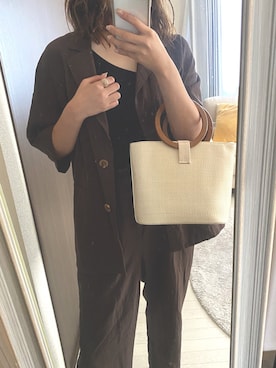 「MOUSSY（マウジー）のアイテム（テーラードジャケット）」を使った、erisuさん（レディース・168cm）の秋コーディネート
