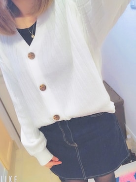 「花見」｜「アイテム（アクセサリー）」を使った、@hrnさん（レディース・156cm）の春コーディネート