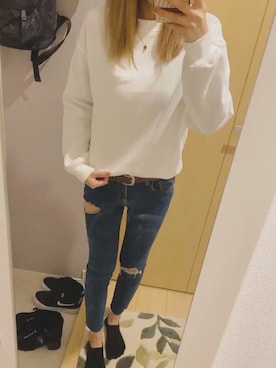 「Chloe（クロエ）のアイテム（アクセサリー）」を使った、@hrnさん（レディース・155cm）の冬コーディネート