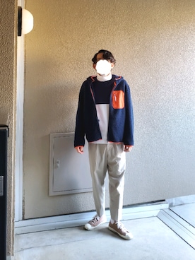 「秋のマイ旬スタイル」｜「アイテム（その他アウター）」を使った、muuさん（メンズ・174cm）の秋コーディネート