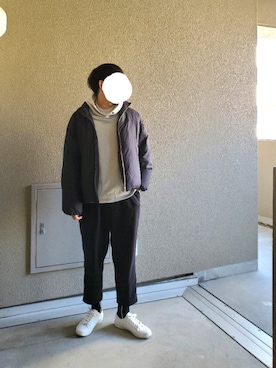 「MACKINTOSH PHILOSOPHY（ﾏｯｷﾝﾄｯｼｭ ﾌｨﾛｿﾌｨｰ）のアイテム（ダウンジャケット/コート）」を使った、muuさん（メンズ・174cm）の冬コーディネート