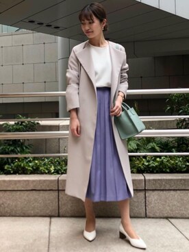 「green label relaxing（グリーンレーベルリラクシング）のアイテム（その他アウター）」を使った、橋本（hashimoto）さん（レディース・165cm）の春コーディネート