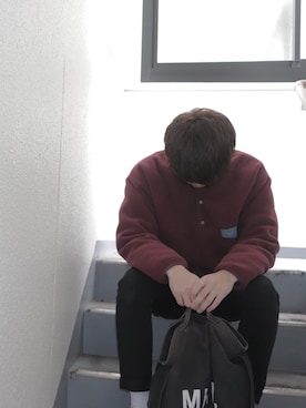 「MHL.」｜「アイテム（その他アウター）」を使った、Syoさん（メンズ・181cm）の冬コーディネート