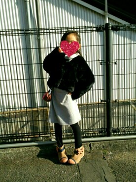 「ハイネックトップス」｜いっきゅう ゆあさん（キッズ・110cm）の冬コーディネート