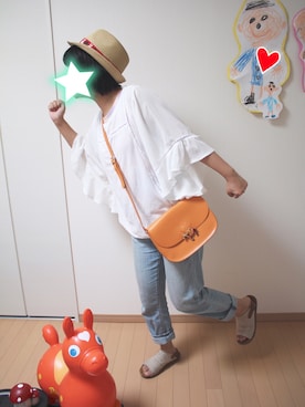 「lapalette（ラパレット）のアイテム」を使った、ちぇぶさんさん（レディース・154cm）の春コーディネート