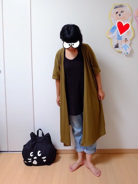 「チャイハネ（チャイハネ）のアイテム（タンクトップ）」を使った、ちぇぶさんさん（レディース・154cm）の夏コーディネート