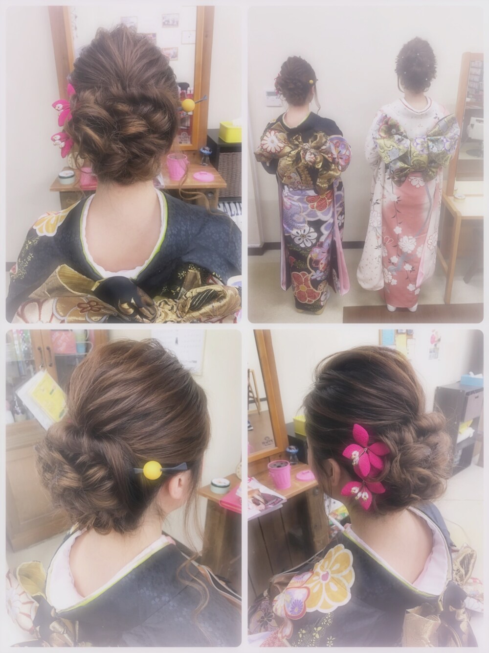 その他の和装小物を着用したレディースの春コーディネートの1枚目の写真