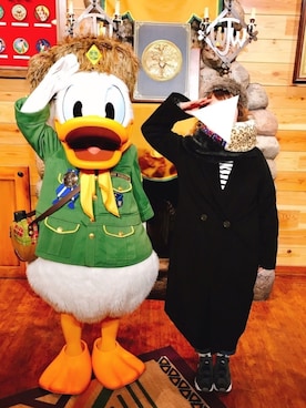 「FREE'S MART（フリーズマート）のアイテム（チェスターコート）」を使った、なななさん（レディース・148cm）の冬コーディネート