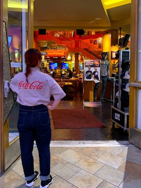 なななさんの「Coca-Cola by X-girl S/S WORK SHIRT」を使ったコーディネート