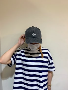 「無（ム）のアイテム（キャップ）」を使った、MIYUUさん（レディース・161cm）の夏コーディネート