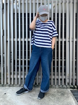 「無（ム）のアイテム」を使った、MIYUUさん（レディース・161cm）の秋コーディネート