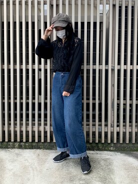 「無（ム）のアイテム」を使った、MIYUUさん（レディース・161cm）の秋コーディネート