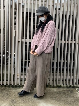 「無（ム）のアイテム」を使った、MIYUUさん（レディース・161cm）の秋コーディネート
