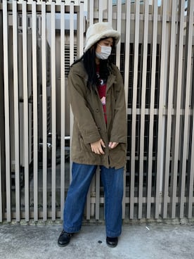 「無（ム）のアイテム」を使った、MIYUUさん（レディース・161cm）の秋コーディネート