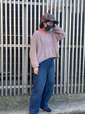 「無（ム）のアイテム」を使った、MIYUUさん（レディース・161cm）の秋コーディネート