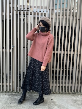 「無（ム）のアイテム」を使った、MIYUUさん（レディース・161cm）の秋コーディネート