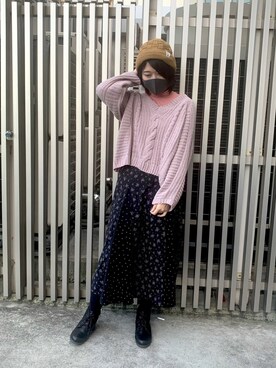 「無（ム）のアイテム」を使った、MIYUUさん（レディース・161cm）の秋コーディネート