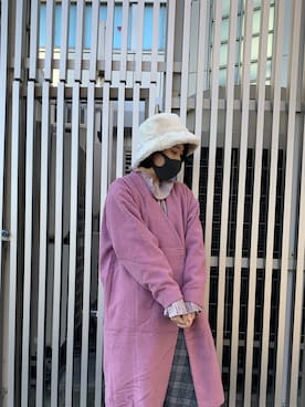 「無（ム）のアイテム」を使った、MIYUUさん（レディース・161cm）の冬コーディネート