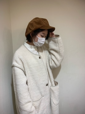「無（ム）のアイテム」を使った、MIYUUさん（レディース・161cm）の冬コーディネート