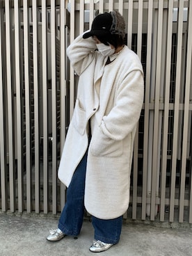「無（ム）のアイテム」を使った、MIYUUさん（レディース・161cm）の冬コーディネート