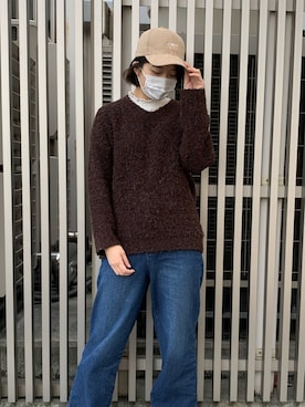 「無（ム）のアイテム」を使った、MIYUUさん（レディース・161cm）の冬コーディネート