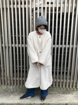「無（ム）のアイテム」を使った、MIYUUさん（レディース・161cm）の冬コーディネート