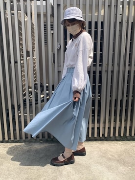 「無（ム）のアイテム」を使った、MIYUUさん（レディース・161cm）の春コーディネート