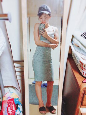 「GRL（グレイル）のアイテム（ピアス（両耳用））」を使った、Mamiさん（レディース・152cm）の夏コーディネート