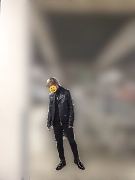 「COMME CA ISM（コムサイズム）のアイテム（アクセサリー）」を使った、lecさん（メンズ・172cm）の冬コーディネート