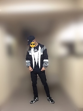 「JUNRED（ジュンレッド）のアイテム（ナイロンジャケット）」を使った、lecさん（メンズ・172cm）の春コーディネート