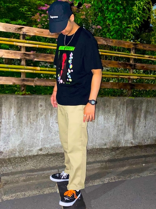 美沙樹 Supreme のキャップを使ったコーディネート Wear