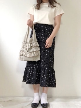 「プチプラミックス」｜かなさん（レディース・163cm）の夏コーディネート