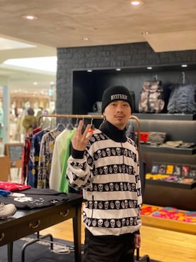 「パンクコーデ」｜「アイテム（帽子）」を使った、Shuto Kinoshitaさん（メンズ・170cm）の冬コーディネート