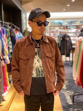 「レザーコーデ」｜「アイテム（デニムジャケット）」を使った、Shuto Kinoshitaさん（メンズ・170cm）の冬コーディネート