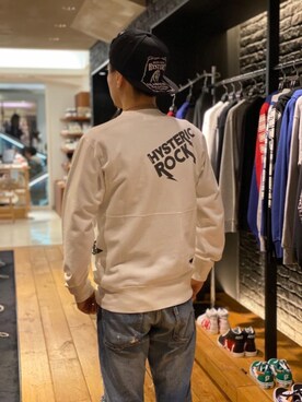 「HYSTERIC GLAMOUR（ヒステリックグラマー）のHYS WHISKY柄 刺繍キャップ（キャップ）」を使った、Shuto Kinoshitaさん（メンズ・170cm）の春コーディネート