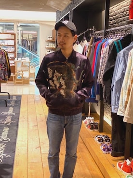 「パンクコーデ」｜「アイテム（その他アウター）」を使った、Shuto Kinoshitaさん（メンズ・170cm）の春コーディネート