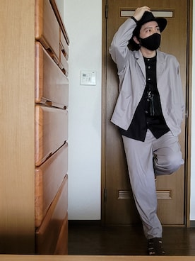 「RAGEBLUE（レイジブルー）のアイテム（セットアップ）」を使った、コタオさん（メンズ・175cm）の春コーディネート